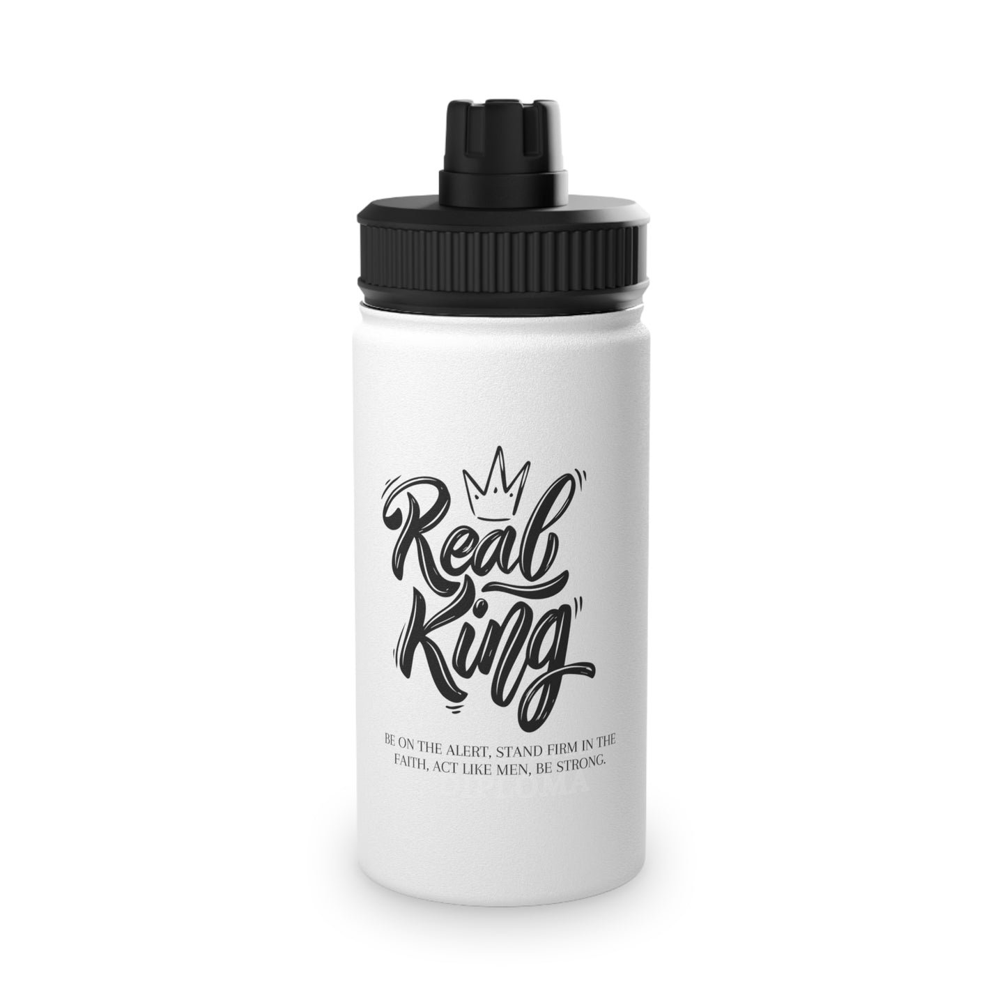 She Pray Daily- King Stainless Steel Water Bottle, Sports Lid