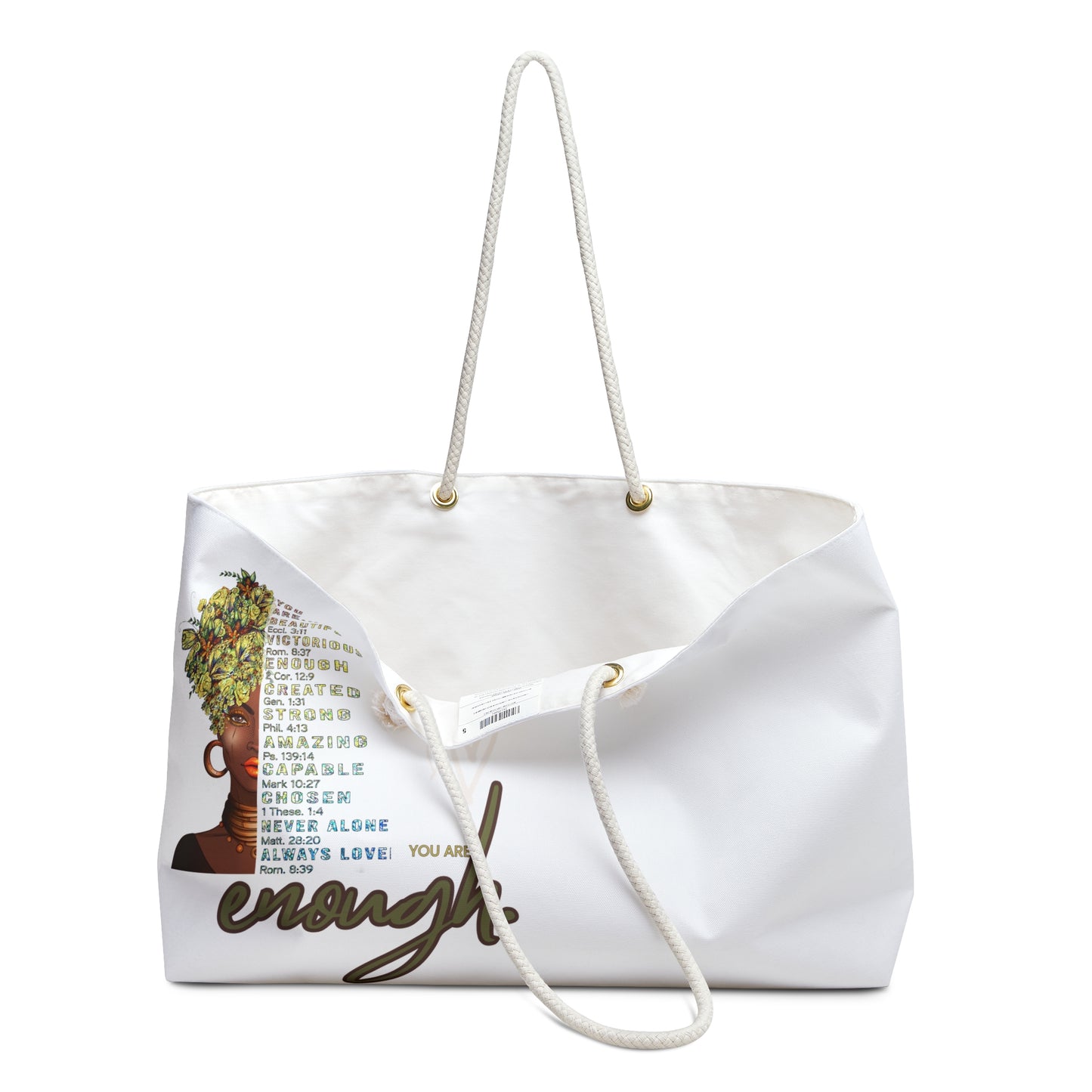 She Pray Daily- You are enough Weekender Bag