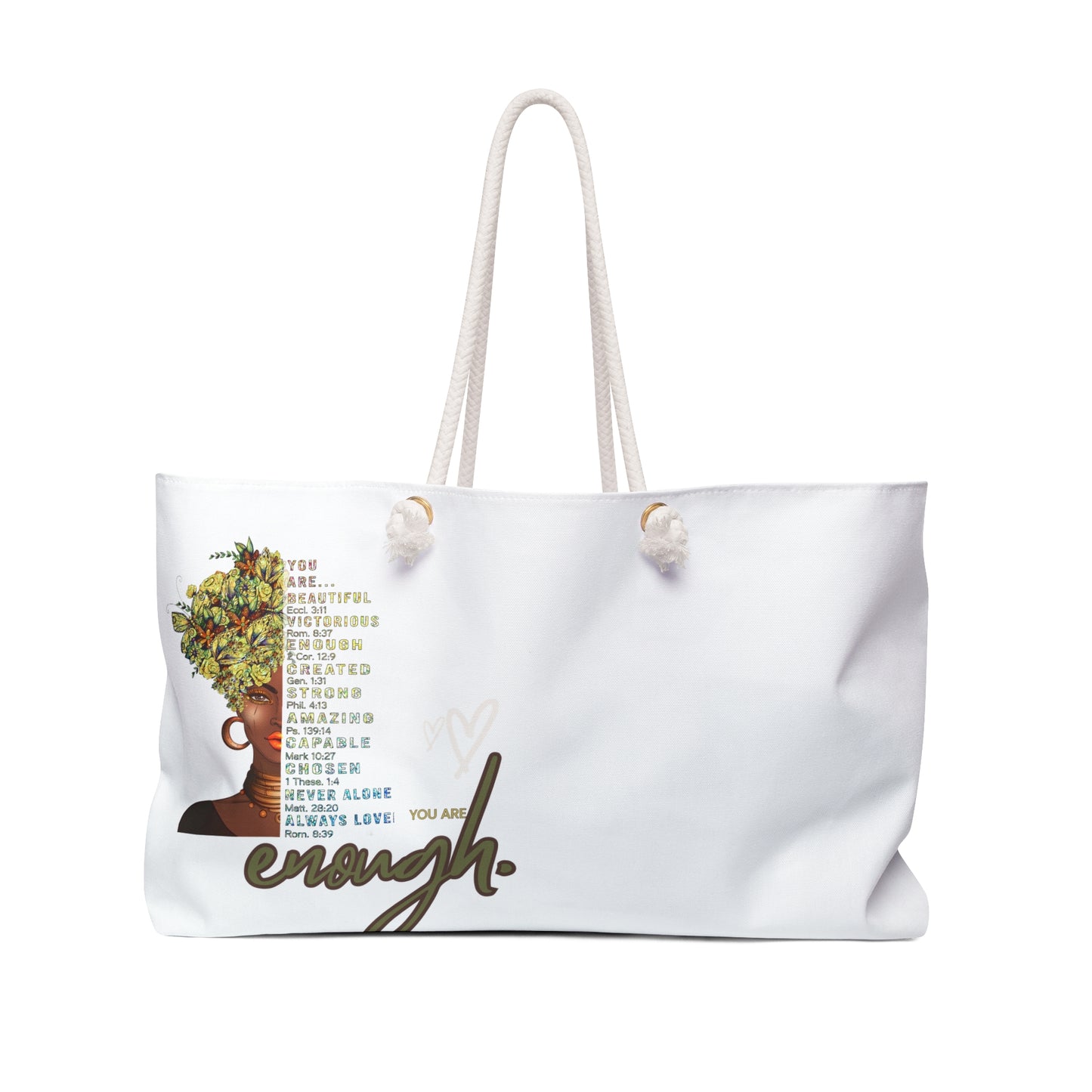 She Pray Daily- You are enough Weekender Bag