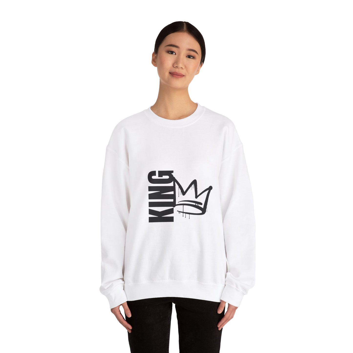 She Pray Daily -KING Unisex Heavy Blend™ Crewneck Sweatshirt