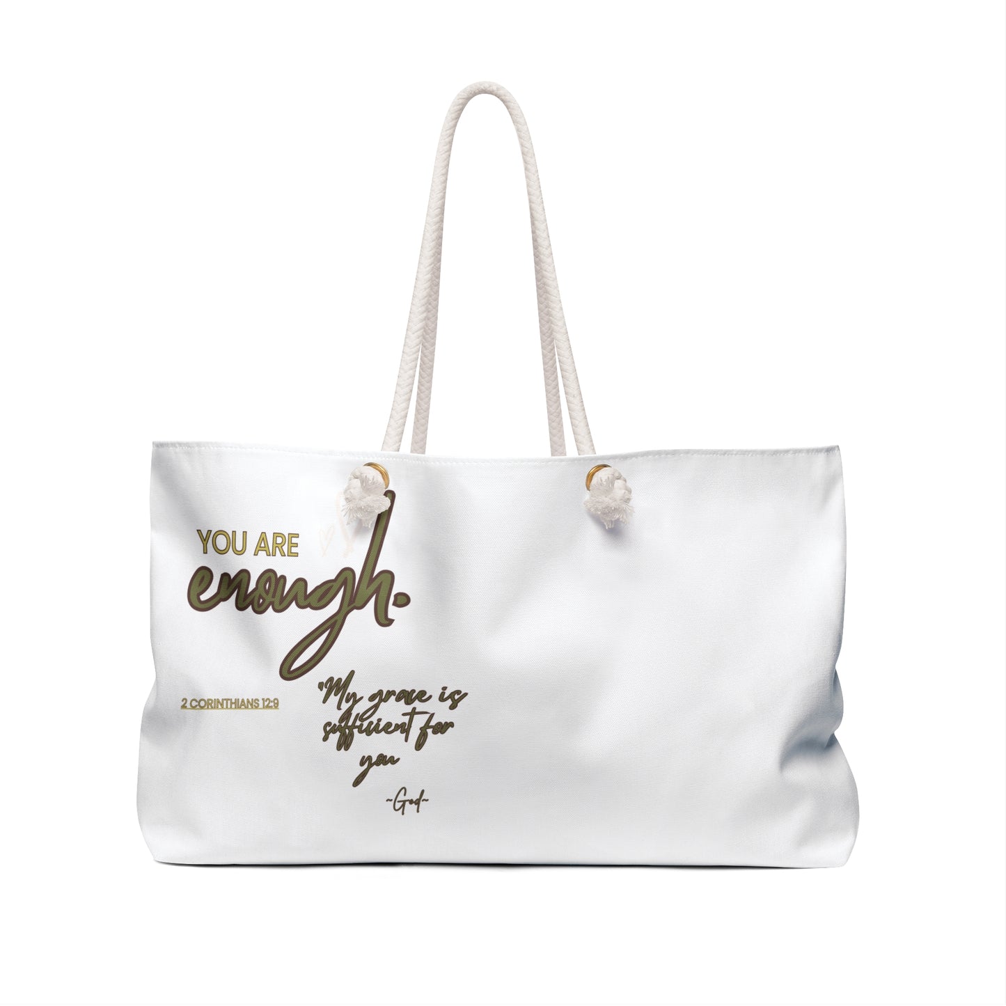 She Pray Daily- You are enough Weekender Bag