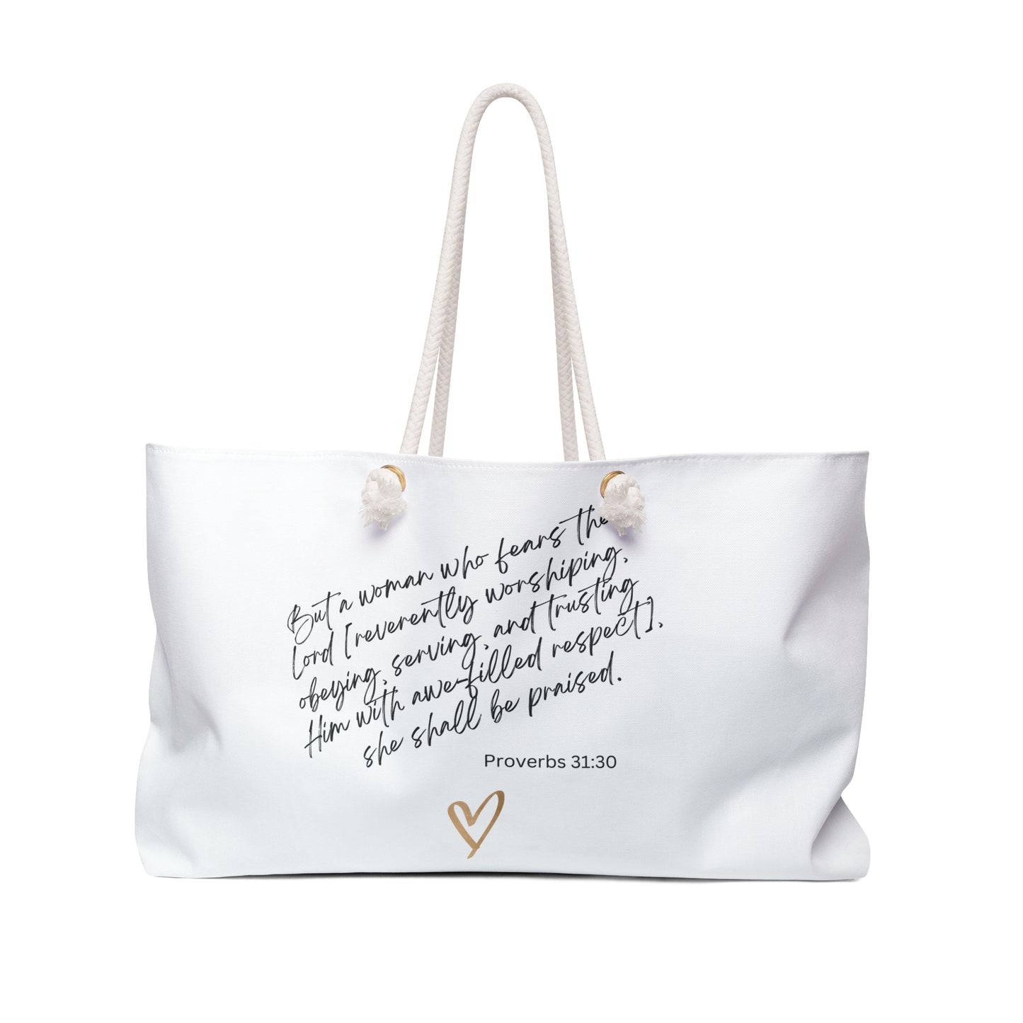 She Pray Daily- Proverbs 31 Weekender Bag