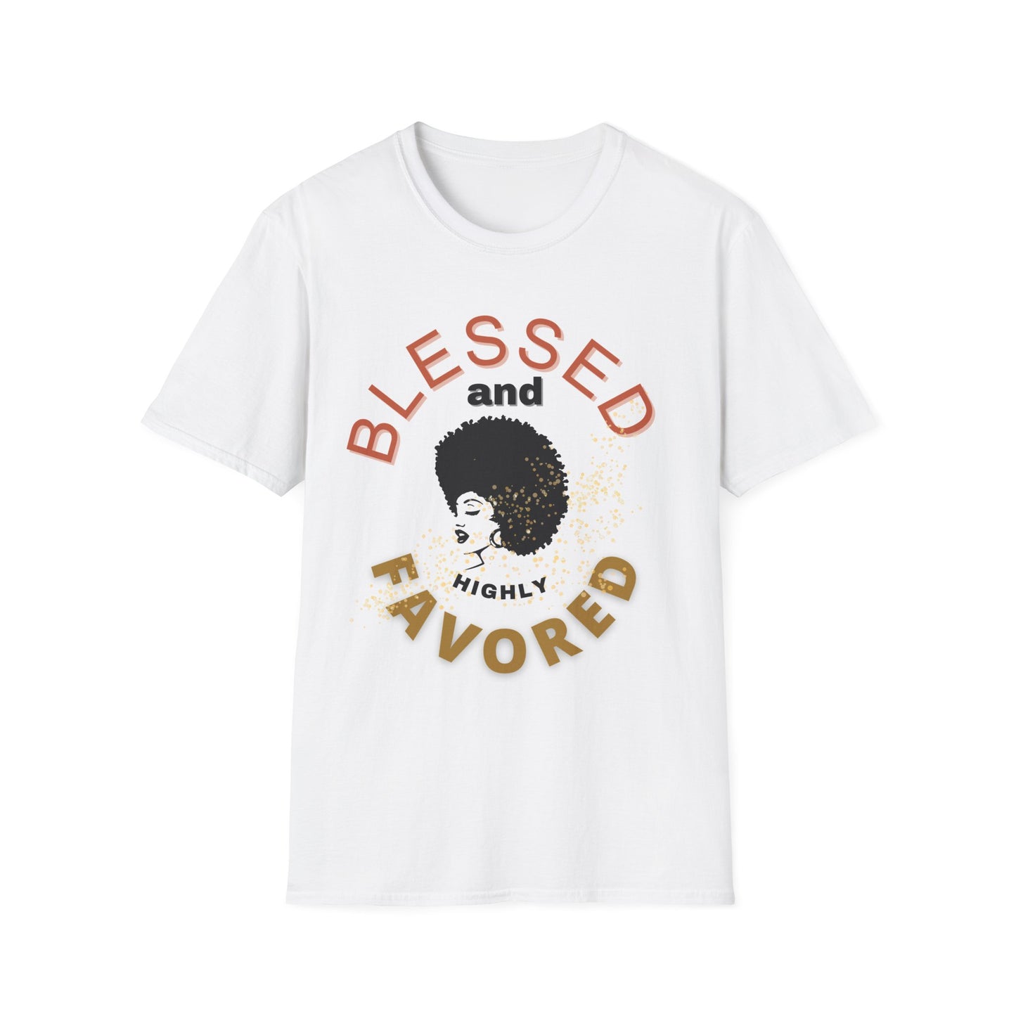 She Pray Daily- Blessed and Highly Favored Softstyle T-Shirt