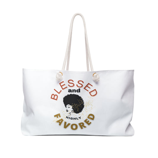 She Pray Daily - Blessed and Highly Weekender Weekend Bag